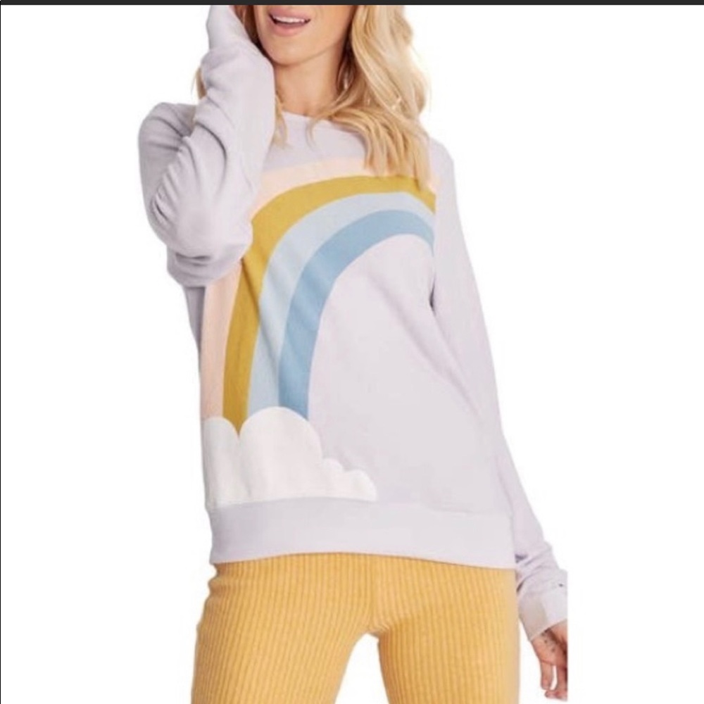NWOT WildFox Cloud Baggy Beach Crewneck Sweater size L